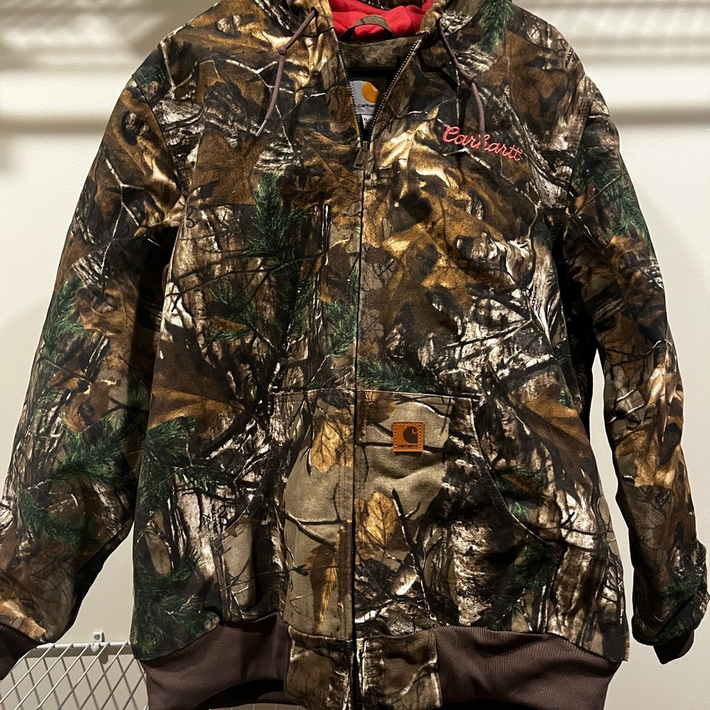 Carhartt Pink Camouflage Vintage Bomber Jacket